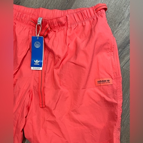 NWT Adidas 2XL Advantage BM Cargo Shorts Orange Moisture Wicking Performance $70 - Picture 5 of 9